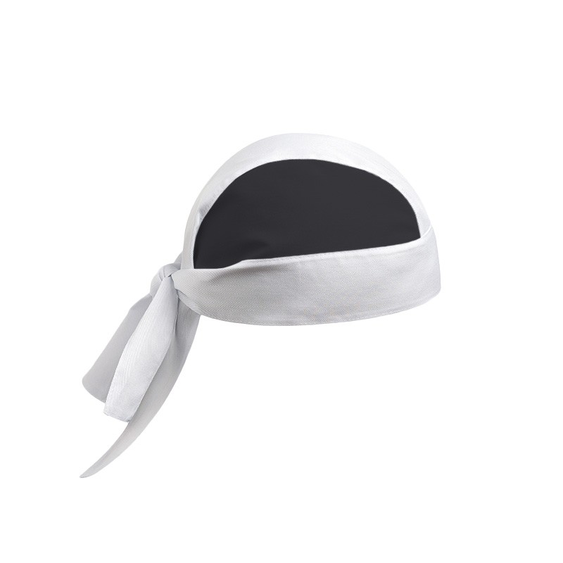 Bandana de Cuisine Blanc Noir