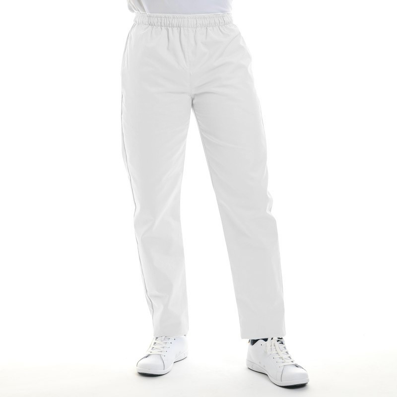Pantalon de cuisine blanc Manelli